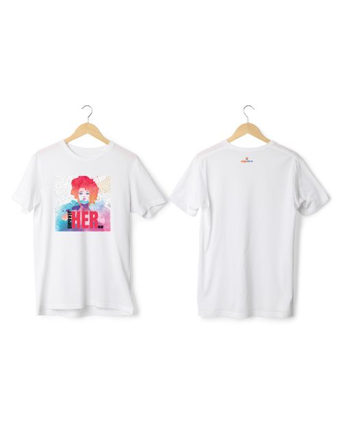 Greys & Blues Bold Pima Round Neck T-Shirt- White