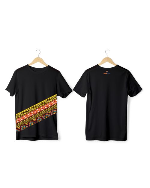 Greys&Blues Vibrant Pima Round Neck T-Shirt - Black