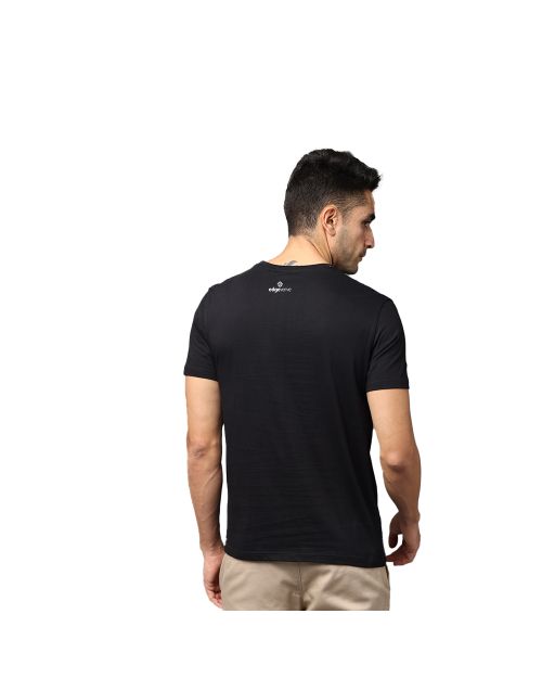 Music Retro Retro Radio Greys and Blues Pima Round Neck T-shirt -  Black