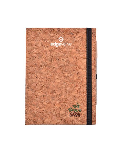 EcoKraft Eco Friendly Notebook- Natural Cork- A5- 210 Pages