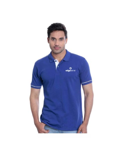 Grass Men's Polo T-shirt Blue color 