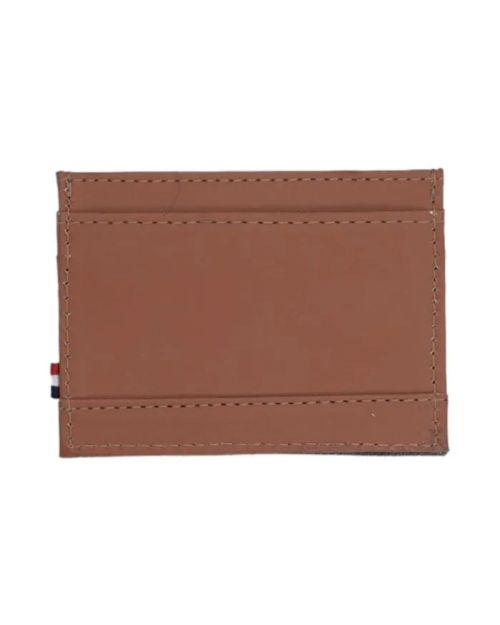 Houston Card Wallet- Navy Blue with Tan